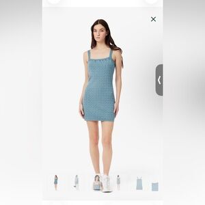 Lacoste Light Blue Cable Knit Dress